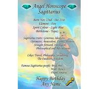 Personalised Sagittarius Horoscope Birthday Greeting Card