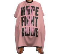 Personalised Salon Cape, Hope Fight Believe - Breast Cancer, Hairdressers Gown Professional Hair Cape for Coloring Men Haircut