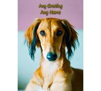 Personalised Saluki Dog Greeting Card (Birthday, Christmas, Any Occasion) - Custom Card for Him or Her Male Female Family Kids Boys Girls any Age