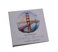 Personalised San Francisco Holiday Memory Adventure Book Bound Albums (Golden Gate Bridge)