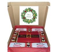 Personalised Santa belt chocolate box- with chocolate golden bears