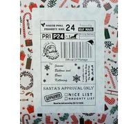 Personalised Santa Claus Novelty Christmas Postage Shipping Labels