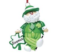 Personalised Santa Ornament 2025 - Fast & Free 24h Customisation - Christmas Holiday Ornaments for Tree - Custom Gift Wrapped Irish Keepsake for the Festive Season