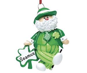 Personalised Santa Ornament 2025 - Fast & Free 24h Customisation - Christmas Holiday Ornaments for Tree - Custom Gift Wrapped Irish Keepsake for the Festive Season