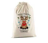 Personalised Santa Sack | Printed with your NAME | SS6 | Extra Large Christmas Present Bag, Jumbo Sacks for Xmas…