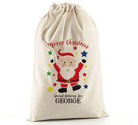 Personalised Santa Sack | Printed with your NAME | SS8 | Extra Large Christmas Gift Bag, Jumbo Sacks for Xmas…