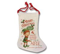 Personalised Santa Stocking | Merry Christmas Elf Inspected Sock Gift