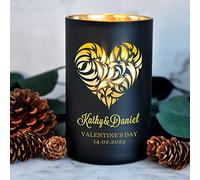 Personalised Scented Candle Gifts for Women Cedarwood Cinnamon Sandalwood Candles Coconut Wax Candle Wedding Christmas Valentines Day Gift Anniversary Custom Gifts for Women Her Girl(Design 3)