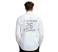 Personalised School Leavers Shirt 2026, Personalised Graduation Apparel, Custom Name Year School Leavers Gift, Classic Leaver Keepsake Design, Comfortable Lightweight Button Down Personalised Shirt
