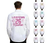 Personalised School Leavers Shirt 2026 Personalised Graduation Apparel, Custom Name Year School Leavers Gift, Comfortable Button Down Personalised Shirt Classic Leaver Keepsake Design