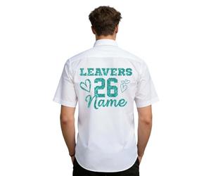 Personalised School Leavers Shirt 2026, Personalised Graduation Apparel, Custom Name Year School Leavers Gift, Classic Leaver Keepsake Design, Comfortable Lightweight Button Down Personalised Shirt