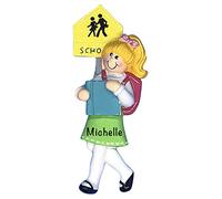 Personalised School Ornament 2025 - Fast & Free 24h Customisation - Back-to-School Christmas Ornaments for Tree - Custom Gift Wrapped Blonde Girl Keepsake for Kids, Children