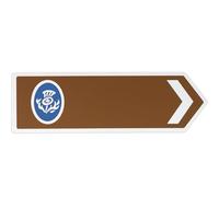 Personalised Scotland North Coast 500 NC500 Directional Road Sign Acrylic UV Printed Signage (Small Right Arrow (300mm x 100mm))