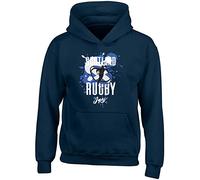 Personalised Scotland Rugby Hoodie Kids Supporters Fans 6 Nations Union Cup Gift Hoody Hooded Top Navy Blue