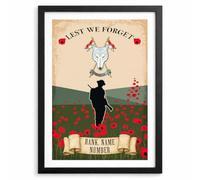 Personalised Scottish & North Irish Yeomanry Print Military Regiment Army Veteran Gift A3 Framed Custom Rank Name Number Remembrance Gift VPV72