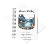 Personalised Scrapbook for Canada Holiday Memories, Available in 8x8 Inch, 12x12 Inch and A4 Sizes (Lake Louise, A4 Portrait)