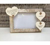 Personalised shabby chic style GRANDPARENTS Photo Frame Special Nannie NANNY~ GRANDAD ~ GRANDMA ~ NAN ~ GRAN ~ NANNIE Any Names you want! Present Gift