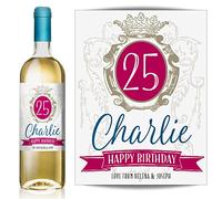 Personalised Shabby Chic Wine, Vodka, Gin, Rum, Whisky Bottle Label - Birthday, Any Occasion Gift