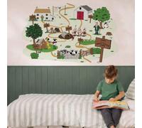 Personalised Shaun the Sheep Mossy Bottom Farm Wall Sticker | Personalised removable wall sticker