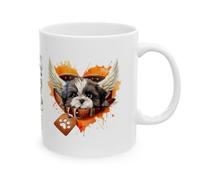 Personalised Shih Tzu Dog Memorial Mug, Rainbow Bridge, Forever Missed, Sympathy, in Memory of, Remembering, Always in Our Hearts, Pets, My Favourite Hello and My Hardest Goodbye