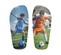 Personalised Shin Pads - Custom Football Shin Guards With Photo/Text Print - Lightweight & Protective Shin Guards For Adults & Youth (M(Teenagers))