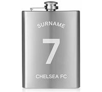 Personalised Shirt Design 8oz Hip Flask for Chelsea FC Fans, Supplied in Silk Lined Gift Box, Includes Funnel