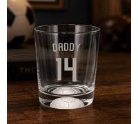Personalised Shirt Number Tumber With Frosted Football Base