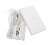Personalised Silver Plated Christening Gifts (Brush & Comb Set)
