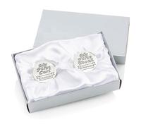 Personalised Silver Plated First Tooth/First Curl Gift Set With Presentation Box - Unique Gifts for New Born Baby, Preserving Baby Tooth and Hair, Baby Showers, Gender Reveal, or Special Occasions