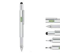Personalised Silver Spirit Level/Screwdriver/Ruler Metal Pen | Logo & Text Laser Engraved | Portable Tool Pens | Promotional Products