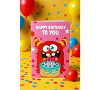 Personalised Singing Birthday Card for Girls, Custom Song Kids Gift for Her