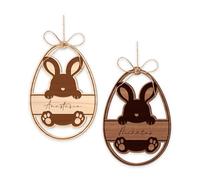 Personalised Sitting Bunny Tag: Wooden Bunny, Custom Name, Great Easter Gift Basket Tag, Easter Hunt Tags, Tags for Easter Gift