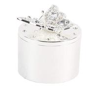 Personalised Small Butterfly Trinket Box - Engraved Jewellery Keepsake Gift for Her - Custom Name Engraving - Elegant Butterfly Design - Gift Boxed - Birthday or Bridesmaid Gift