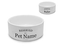 Personalised Small Pet Bowl with Reserved Design, Personalise with Any Name for Any Pet