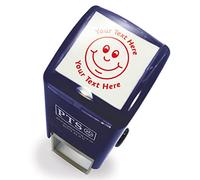 Personalised Smiley Face School Teachers Reward Feedback Marking Stamper Stamp 25mm Primary Teaching Services (Red)