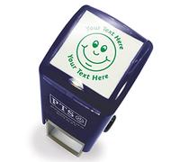 Personalised Smiley Face School Teachers Reward Feedback Marking Stamper Stamp 25mm Primary Teaching Services (Green)