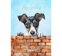 Personalised Smooth Fox Terrier Dog Art Greeting Card