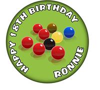 Personalised Snooker 59mm Birthday Badge - ANY AGE