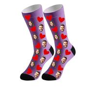 Personalised socks with photo-Custom socks with photo, Personalised gifts for men,women,Valentines Gifts Couples Custom Socks,Personalised Printed Pet Socks,Funny christmas gifts for women men