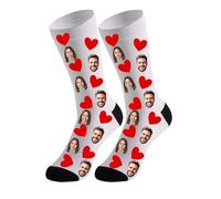 Personalised socks with photo-Custom socks with photo, Personalised gifts for men,women,Valentines Gifts Couples Custom Socks,Personalised Printed Pet Socks,Funny christmas gifts for women men