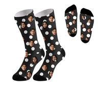 Personalised socks with photo Custom socks with photo Polka Dot Print Socks Home Gift Socks Personalised Printed Pet Socks Valentines Gifts Couples Custom Socks Funny gifts for women men