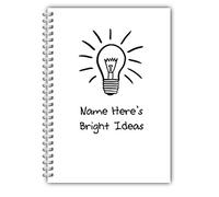 Personalised Soft-Backed Notebook A5 Bright Ideas NB 023