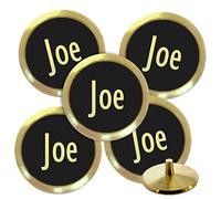 Personalised Solid Brass Golf Ball Markers (Joe)