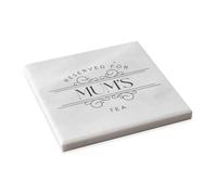 Personalised Solid Marble Coaster Drink Coaster Reserved For Gift (Grey)
