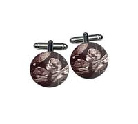 Personalised Sonogram Cufflinks | Unique Gift for Expectant Father, New Dad, Grandad | Custom Baby Scan Photo Keepsake | Pregnancy Announcement & Baby Shower Present