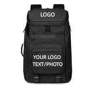 Personalised Sports Backpack Basketball Bag Tennis Bag Badminton Racket Bag Backpack for Travel Personality Customization Camping Bag Black,15 inches