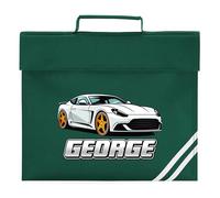 Personalised Sports Car Book Bag for Boys Fast Speed Cars Return to School Nursery Kids Bag, One Size, Bottle