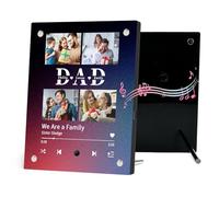 Personalised Spotify Plaque Custom Music Picture Frame Music Plaque That Plays Songs - Personalised Photo Gifts for Dad - Anniversary Birthday from Daughter Son (Style 7)