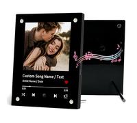 Personalised Spotify Plaque Custom Music Picture Frame Music Plaque That Plays Songs - Personalised Photo Gifts for Him Her - Anniversary Birthday Valentine's Day Gift for Women Men (Style 1)