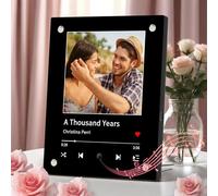 Personalised Spotify Plaque that Play Songs When Clicked, Custom Spotify Plaque with Picture, Personalised Gifts for Men Women, Anniversary Birthday Gifts for Girlfriend Boyfriend Couples